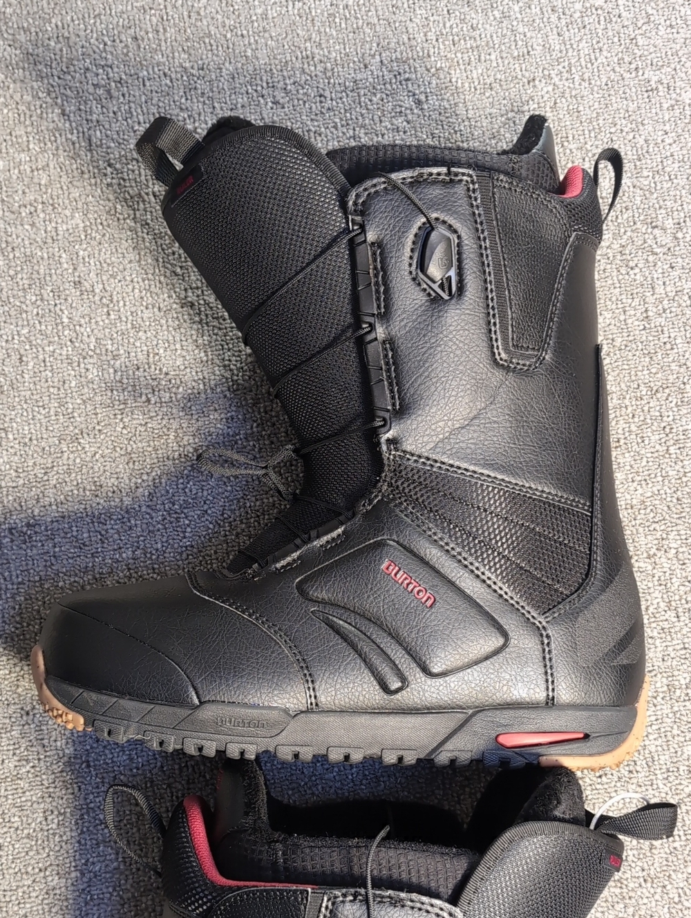 Burton Ruler Wide Speedzone Black Snowboard Boots Mens 12.0 Like New!
